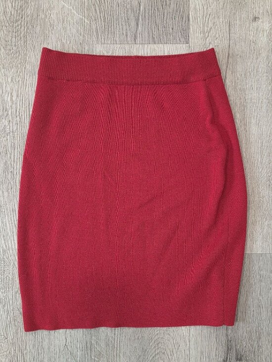 American Petite Dresses & Skirts - Lord & Taylor American Petite Red Extra-Fine Merino Wool Pencil Skirt S PETITE
